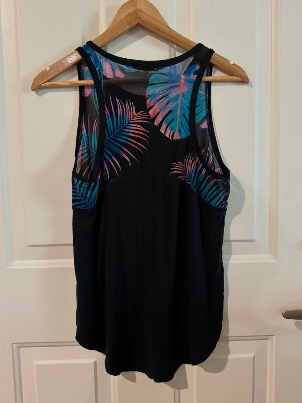 VS PINK Tropical Mesh Tank Top + Headband Set Size S - Picture 4 of 6